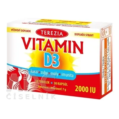 TEREZIA COMPANY s.r.o. TEREZIA VITAMIN D3 2000 IU cps 1x30 ks