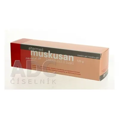 Altermed Corporation a.s. altermed Muskusan masážní gel 1x120 g 120 g