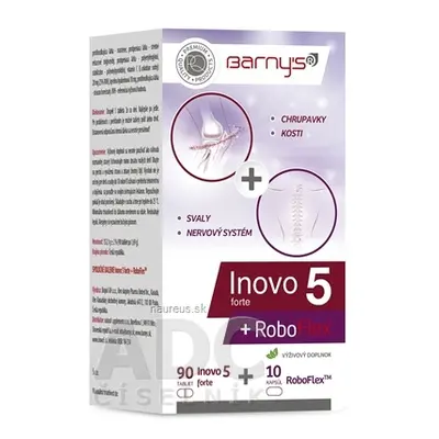 BioPol GN s.r.o. div. Pharma United Ltd. (CAN) Barny&#39;s INOVO 5 forte + RoboFlex forte tbl 90