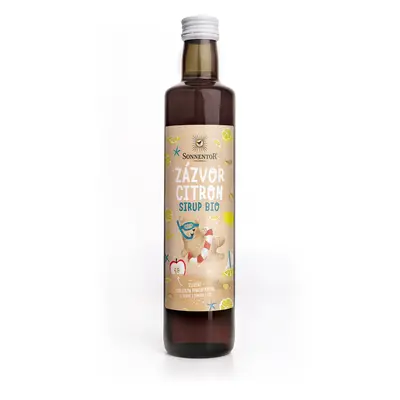 SONNENTOR Sirup zázvor - citrón 500 ml BIO SONNENTOR