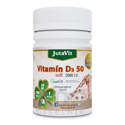 JuvaPharma Kft. JutaVit Vitamin D3 50 soft cps 1x100 ks