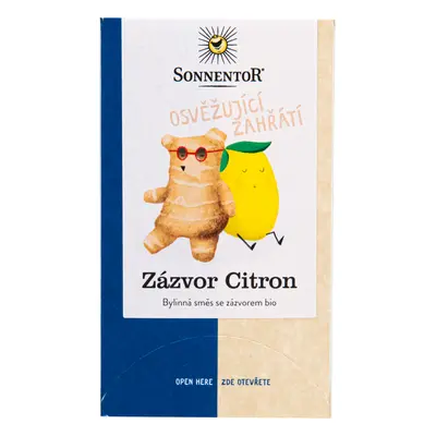 SONNENTOR Čaj Zázvor citrón 32,4 g BIO SONNENTOR