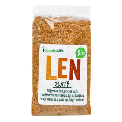 Country Life Len zlatý 300 g BIO 300 g