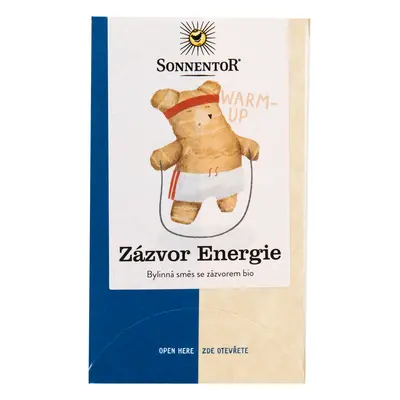 SONNENTOR VÝPRODEJ!!!Čaj Zázvor energie 32,4 g BIO SONNENTOR