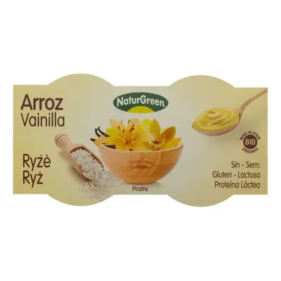 NaturGreen Dezert rýžový s vanilkovou příchutí 2x125 g BIO 250 g