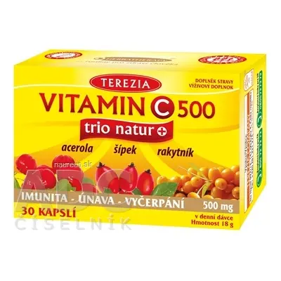 TEREZIA COMPANY s.r.o. TEREZIA VITAMIN C 500 trio natur+ cps 1x30 ks