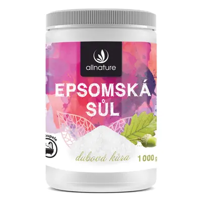 Allnature Epsomská sůl Dubová kůra 1000 g 1000 g