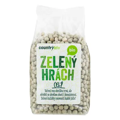 Country Life Hrách zelený celý 500 g BIO COUNTRY LIFE 500 g