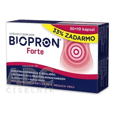 WALMARK, a.s. BIOPRON Forte cps 30 + 10 (33% zdarma) (40 ks) 40 ks