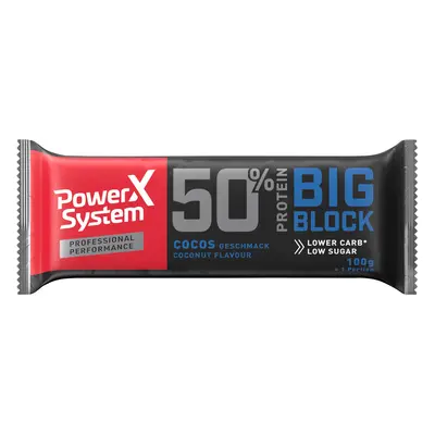 Power Systém Proteinová tyčinka Big Block 50% kokos 100g 100g