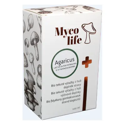 Mycolife MYCOLIFE-Agaricus (Mandlová houba)- 100 ml - Léčivá super potravina, D vitamínová bomba