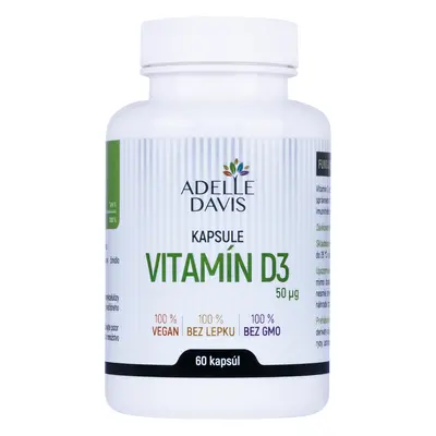 Adelle Davis Adelle Davis - Vitamin D3, 60 kapslí 60 kps