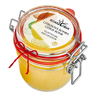 SOAPHORIA Citrusová bomba - organický solný tělový peeling 250 ml