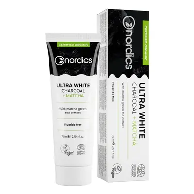 nordics oral care Zubní pasta aktivní uhlí + matcha 75ml