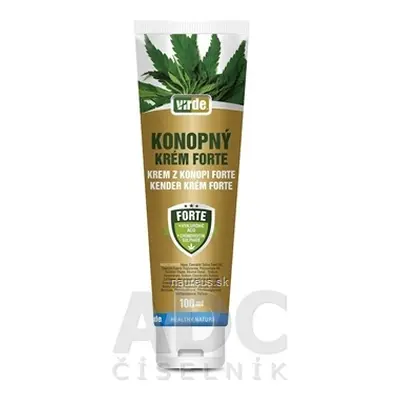 VIRDE spol. s r.o. Virde KONOPNÝ KRÉM FORTE 1x100 ml 100ml