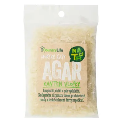 Country Life Mořské řasy Agar kanten vločky 30 g 30 g