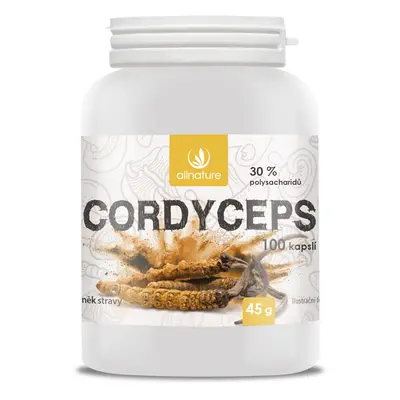 Allnature Cordyceps kapsle 100 kps. 100 kps.