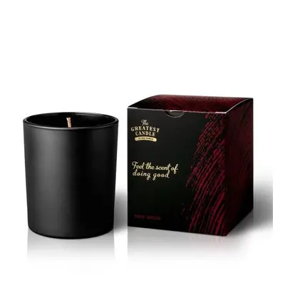 The Greatest Candle in the World Vonná svíčka v černém skle (170 g) - dřevo a koření 170 g