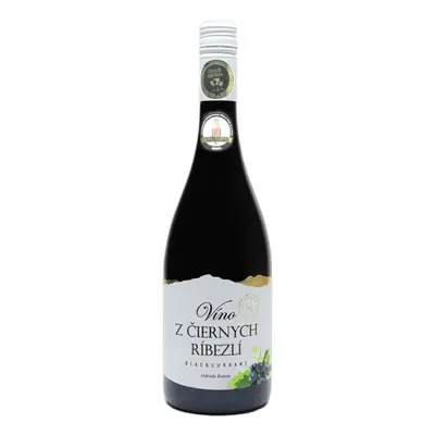 Miluron Víno z černého rybízu 0,75 l 750 ml