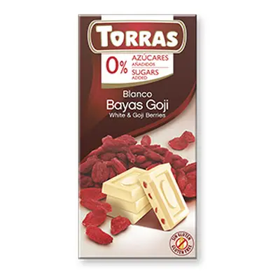 Torras ES Torras čokoláda DIA bílá ček. s goji 75g 75 g