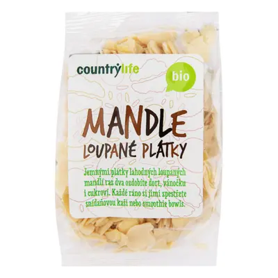 Country Life Mandle loupané plátky 100 g BIO COUNTRY LIFE 100 g