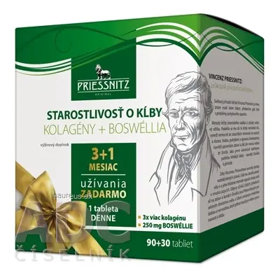 Simply You Pharmaceuticals a.s. PRIESSNITZ PÉČE O KLOUBY tbl (Kolageny + Boswell) 90 + 30 zdarma