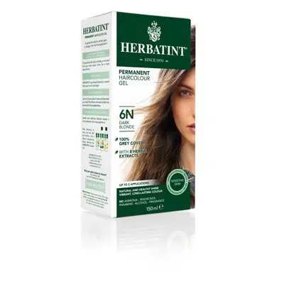 HERBATINT HERBATINT 6N tmavá blond permanentní barva na vlasy 150 ml