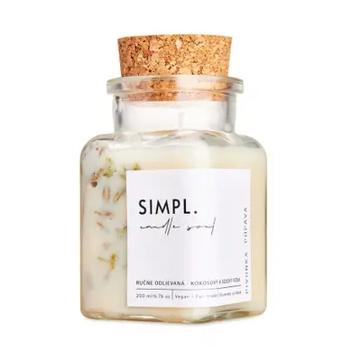 SOAPHORIA Simple. candle soul - eko svíčka pivoňka a pampeliška 175 ml