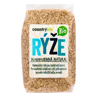 Country Life Rýže dlouhozrnná natural 500 g BIO COUNTRY LIFE 500 g