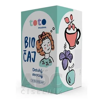 TOTO Pharma s.r.o. TOTO BIO ČAJ Dětský ovocný sáčky 20x2 g (40 g) 42g