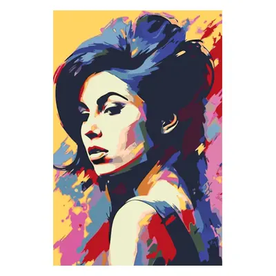 MALUJEŠ Malování podle čísel - AMY WINEHOUSE Rozměr: 40x60 cm, Rámování: vypnuté plátno na rám