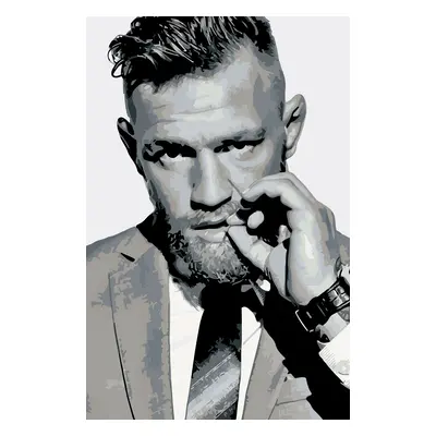 MALUJEŠ Malování podle čísel - MCGREGOR CONOR UFC Rozměr: 40x60 cm, Rámování: vypnuté plátno na 