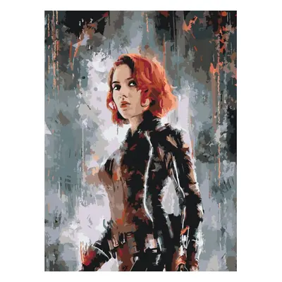 MALUJEŠ Malování podle čísel - AVENGERS BLACK WIDOW II Rozměr: 30x40 cm, Rámování: vypnuté plátn