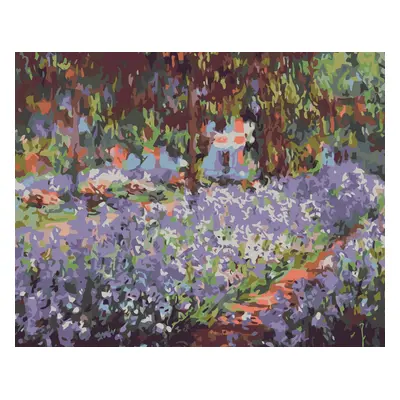 MALUJEŠ Malování podle čísel - CLAUDE MONET - ZAHRADA V GIVERNY Rozměr: 60x80 cm, Rámování: bez 