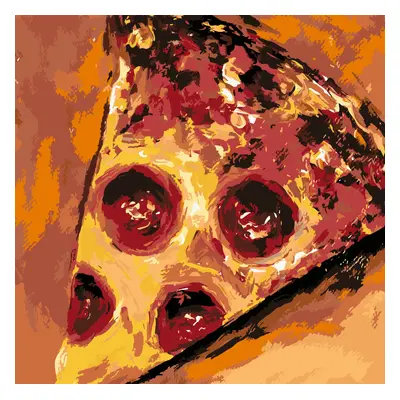 MALUJEŠ Malování podle čísel - PIZZA Rozměr: 80x80 cm, Rámování: vypnuté plátno na rám