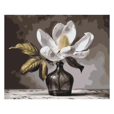 MALUJEŠ Malování podle čísel - ROZTOMILÁ MAGNOLIE II Rozměr: 30x40 cm, Rámování: bez rámu a bez 