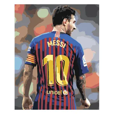 MALUJEŠ Malování podle čísel - MESSI Rozměr: 60x80 cm, Rámování: bez rámu a bez vypnutí plátna