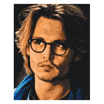 MALUJEŠ Malování podle čísel - JOHNNY DEPP Rozměr: 30x40 cm, Rámování: bez rámu a bez vypnutí pl