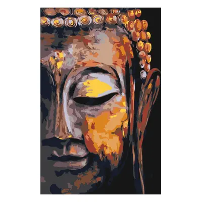 MALUJEŠ Malování podle čísel - BUDDHA Rozměr: 40x60 cm, Rámování: bez rámu a bez vypnutí plátna