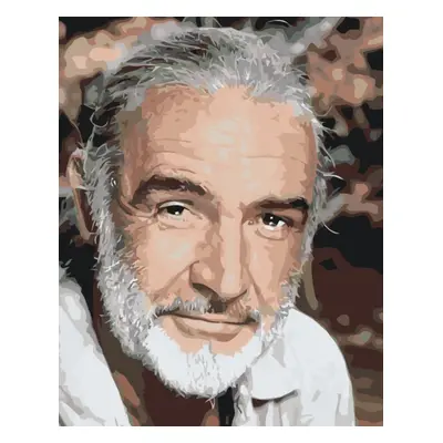 MALUJEŠ Malování podle čísel - SEAN CONNERY Rozměr: 30x40 cm, Rámování: bez rámu a bez vypnutí p