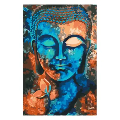 MALUJEŠ Malování podle čísel - GULISTAAN - BAREVNÝ BUDDHA Rozměr: 80x120 cm, Rámování: bez rámu 