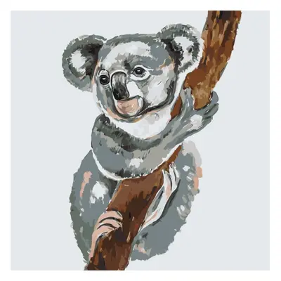 MALUJEŠ Malování podle čísel - OBRAZY OD LENKY - KOALA Rozměr: 80x80 cm, Rámování: vypnuté plátn