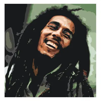 MALUJEŠ Malování podle čísel - BOB MARLEY Rozměr: 80x80 cm, Rámování: vypnuté plátno na rám