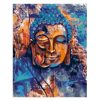 MALUJEŠ Malování podle čísel - GULISTAAN - BUDDHA V MÍRU Rozměr: 40x50 cm, Rámování: vypnuté plá