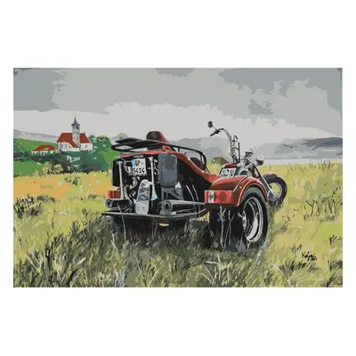 MALUJEŠ Malování podle čísel - KOLJA - TRIKE NEZAMYSLICE Rozměr: 80x120 cm, Rámování: bez rámu a