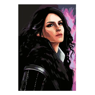 MALUJEŠ Malování podle čísel - YENNEFER Rozměr: 40x60 cm, Rámování: vypnuté plátno na rám