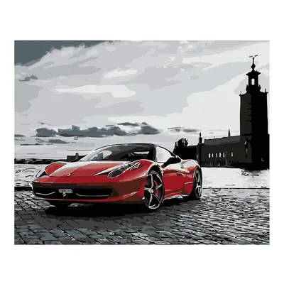 MALUJEŠ Malování podle čísel - FERRARI Rozměr: 60x80 cm, Rámování: vypnuté plátno na rám