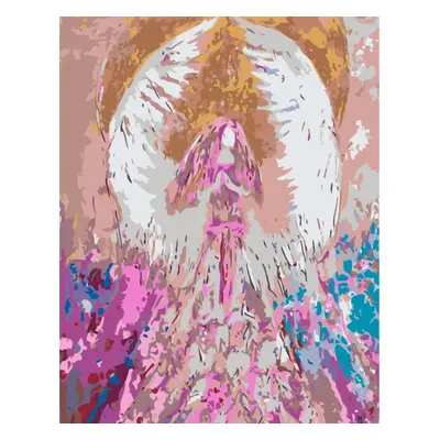 MALUJEŠ Malování podle čísel - ANDĚLÉ OD LENKY - CONFIDENCE ANGEL Rozměr: 60x80 cm, Rámování: be