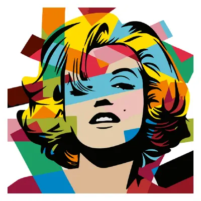 MALUJEŠ Malování podle čísel - MARILYN POP Rozměr: 50x50 cm, Rámování: vypnuté plátno na rám