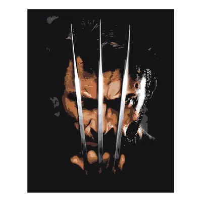 MALUJEŠ Malování podle čísel - WOLVERINE Rozměr: 60x80 cm, Rámování: bez rámu a bez vypnutí plát